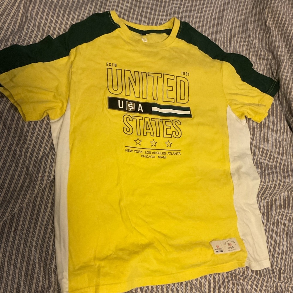Yellow south pole tshirt, gift for him,